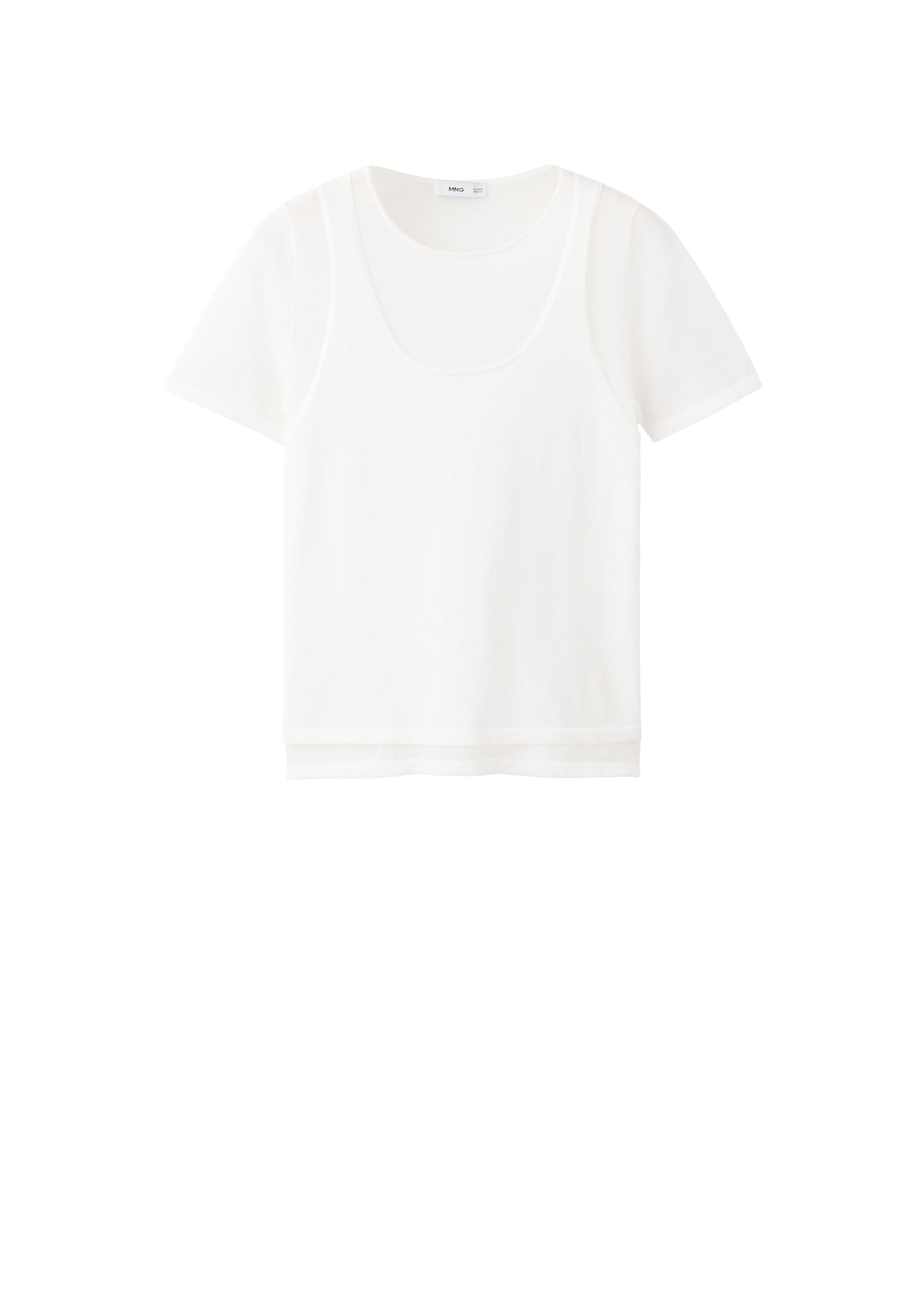MANGO Pullover 'LAYE' i XS i hvid, Produktvisning