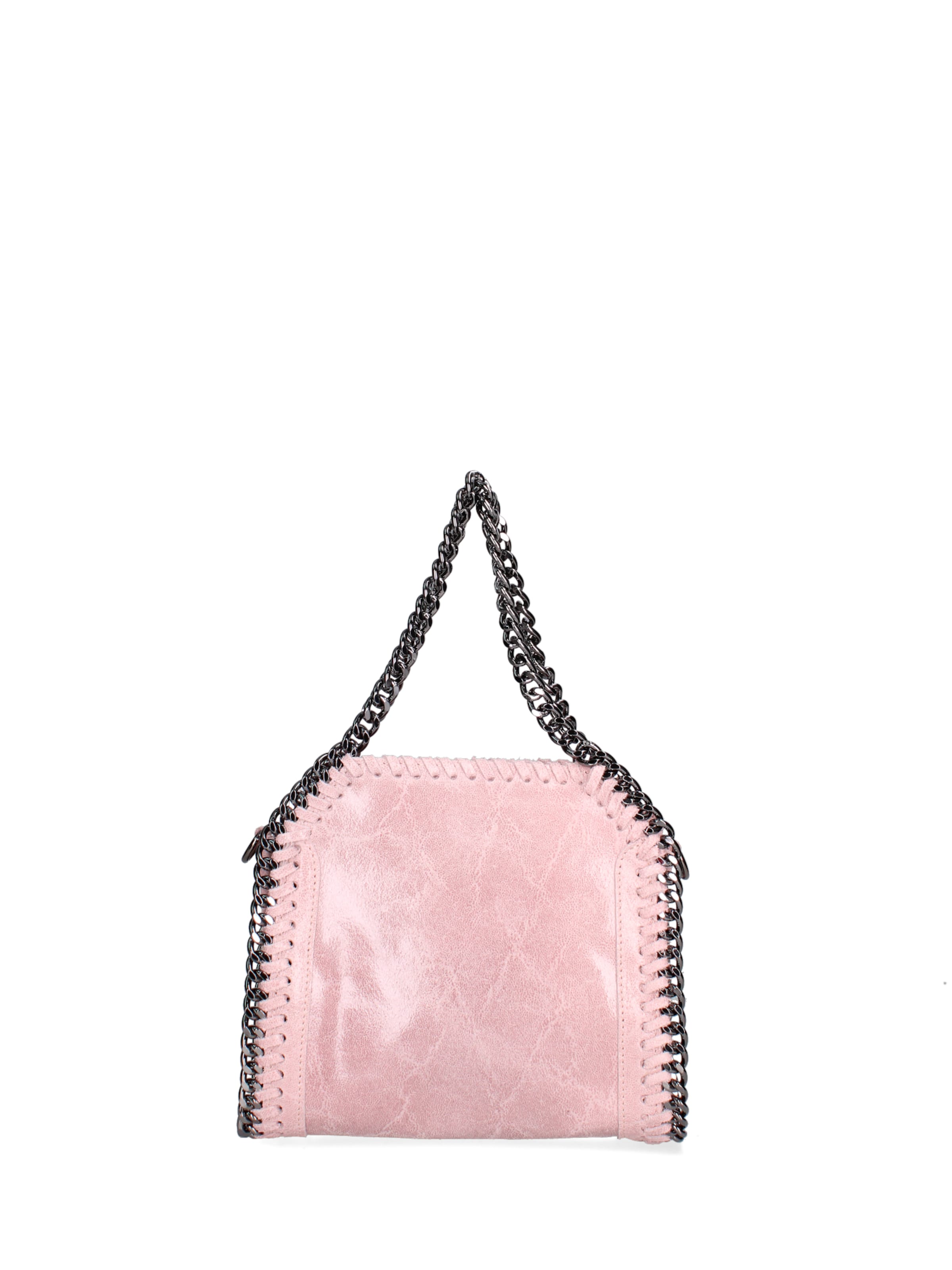 Borsa a mano 'Borsa a mano donna pelle scamosciata stampata con zip - Zefira Chic' di Gave Lux in rosa: frontale