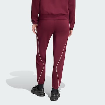 ADIDAS SPORTSWEAR Tapered Sports trousers 'Stadium' in Red