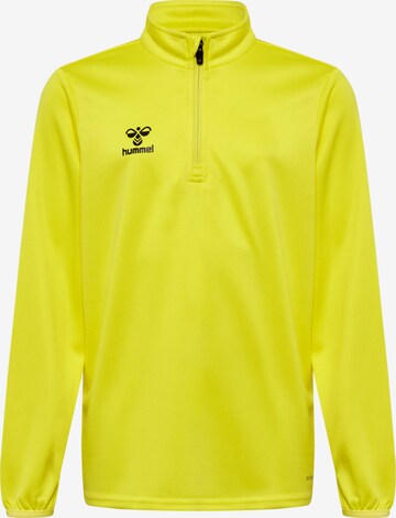 Hummel Athletic Sweatshirt in Yellow: front