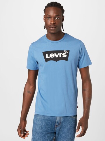 LEVI'S ® tavaline Särk 'Graphic Crewneck Tee', värv sinine: eest vaates