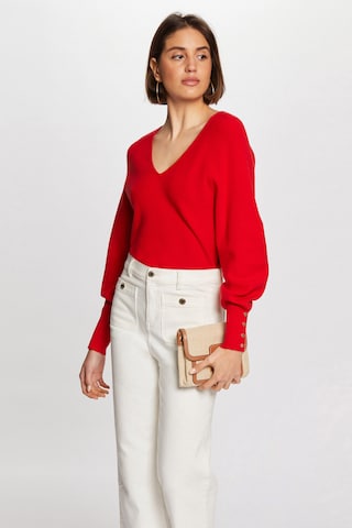 Morgan Sweater 'MPANDA' in Red: front