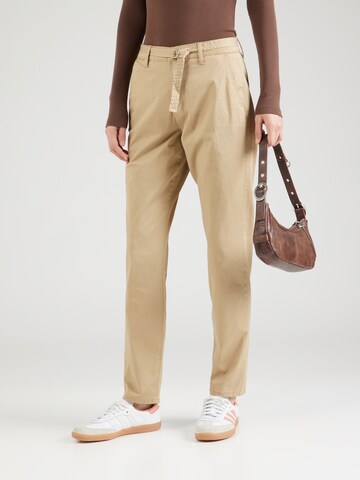 Regular Pantalon chino s.Oliver en beige : devant