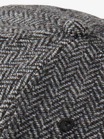 CAMEL ACTIVE Cap mit Wolle im Fischgrat-Muster in Grau