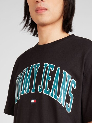melns Tommy Jeans T-Krekls 'Varsity'