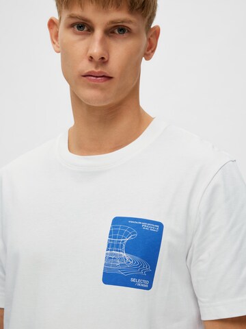 SELECTED HOMME T-Shirt 'Corey' in Weiß