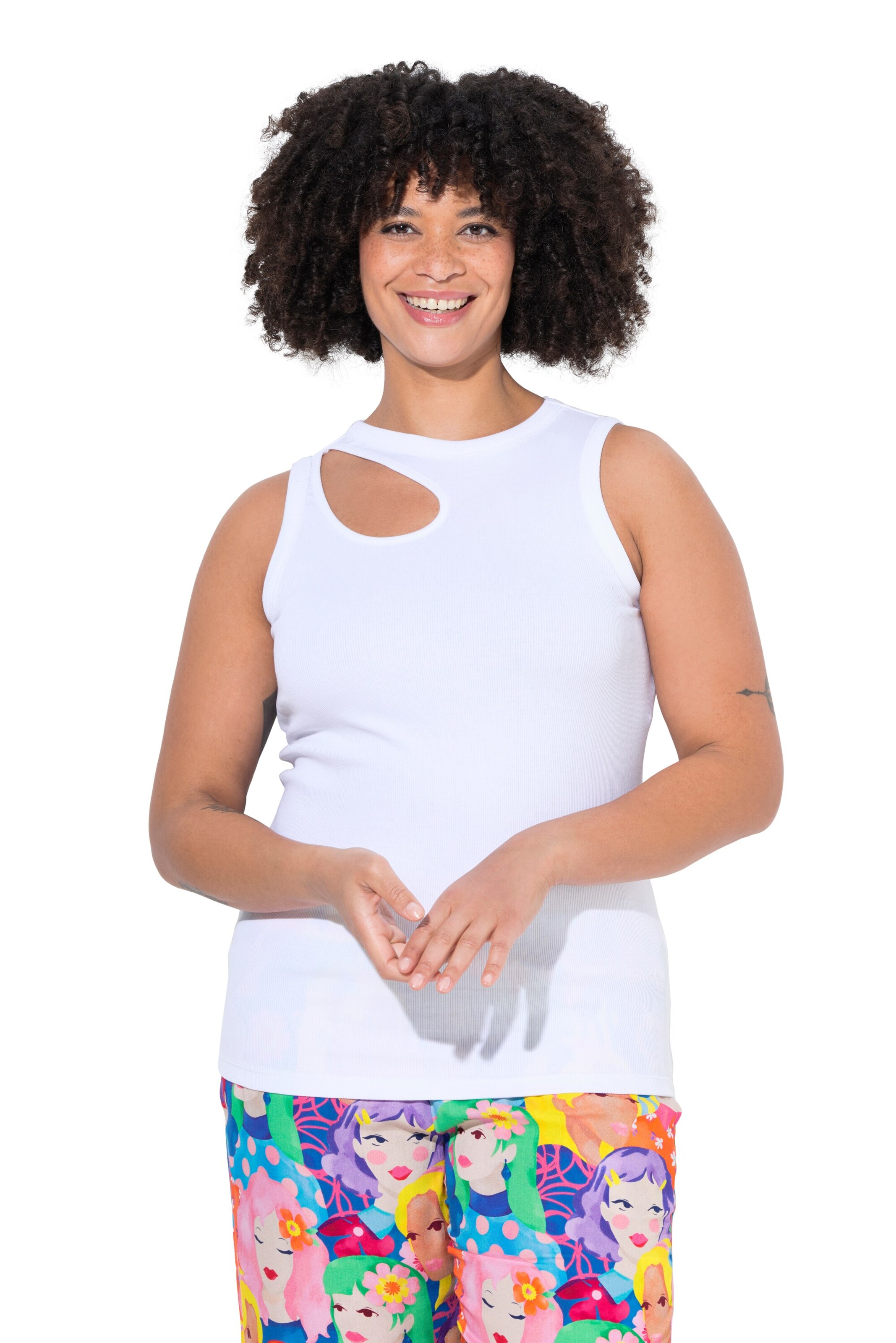 Angel of Style Top in Wit: voorkant