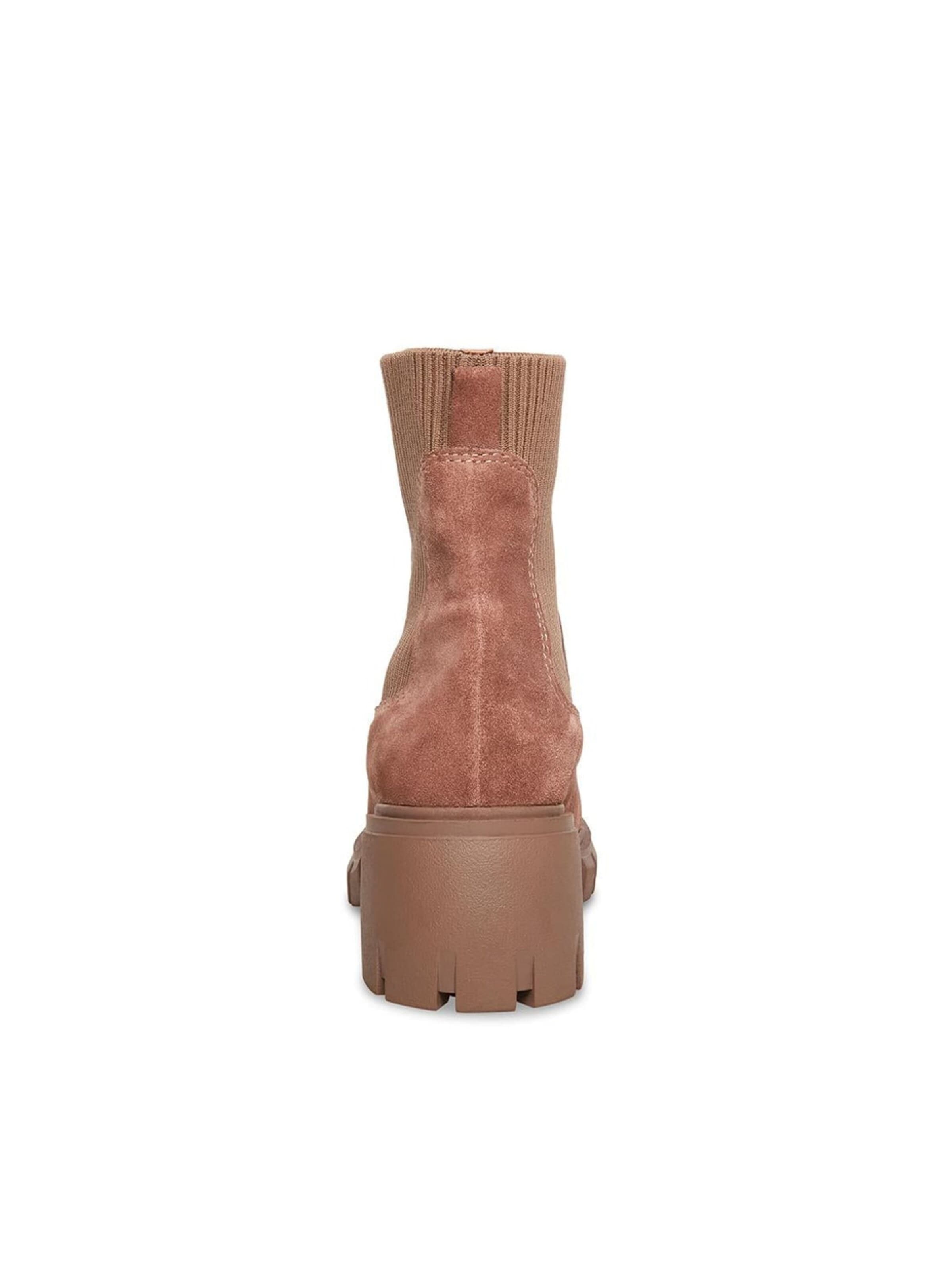 STEVE MADDEN Kozaki 'Womens Hutch Taupe Suede Ankle Boots' w kolorze brązowy