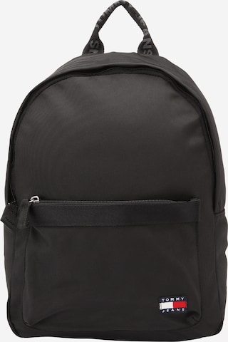 Tommy Jeans Backpack 'Essential' in Black: front