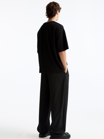 Wide leg Pantaloni di Pull&Bear in nero