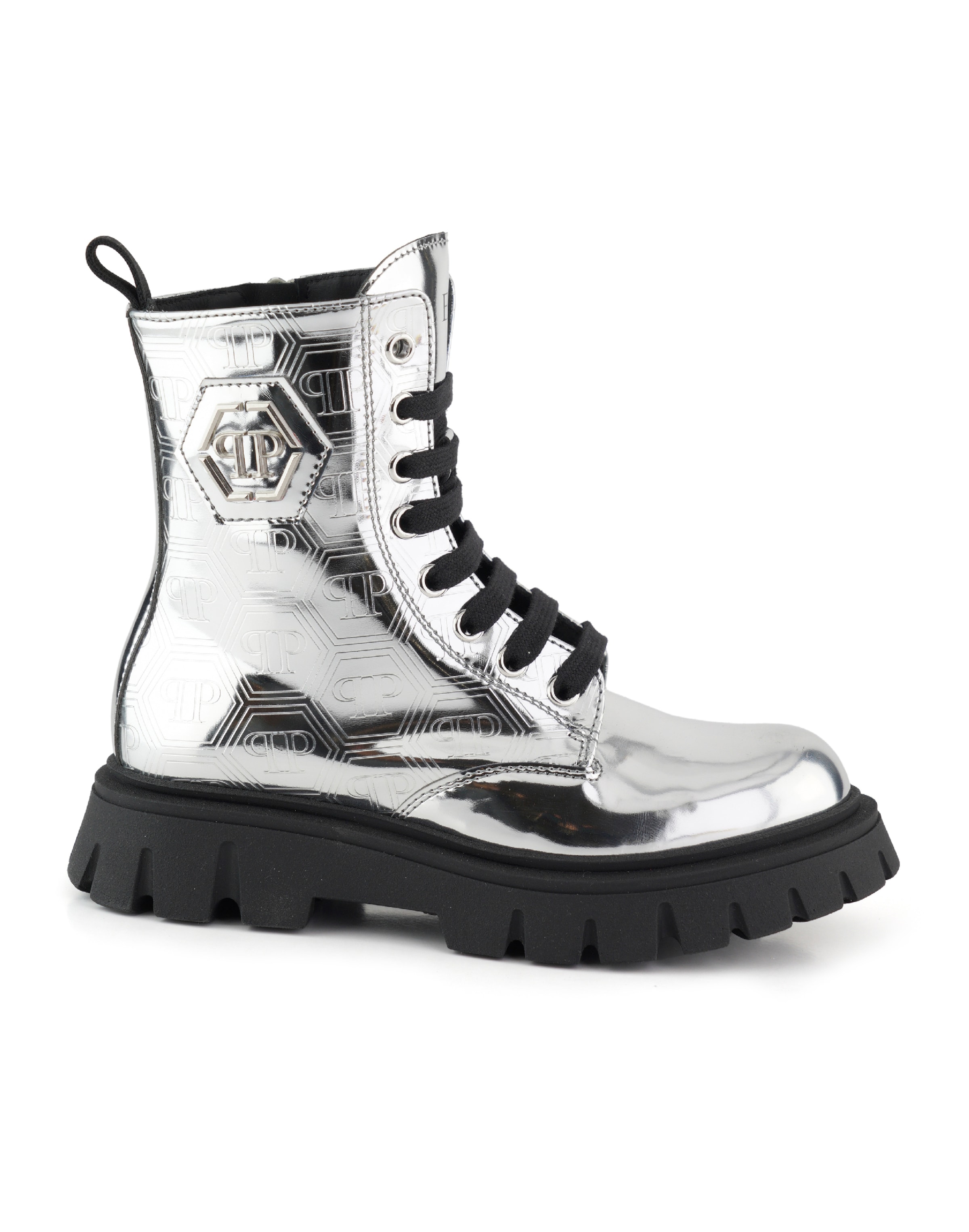 Philipp Plein Laarzen in Zilver: voorkant
