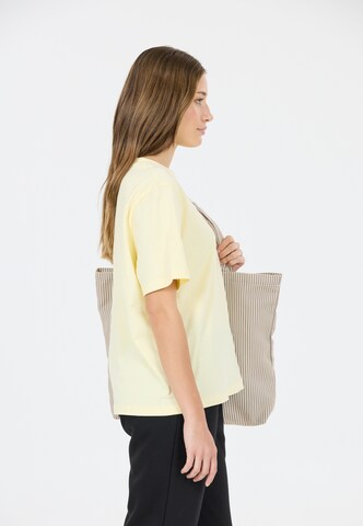 NOU Handbag 'Striped' in Beige