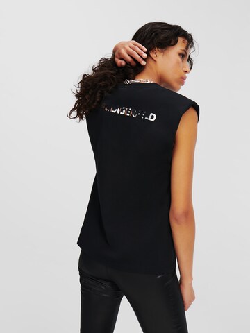 Karl Lagerfeld Top ' Rocky ' in Black