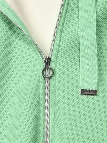 STREET ONE Zip-Up Hoodie in Green