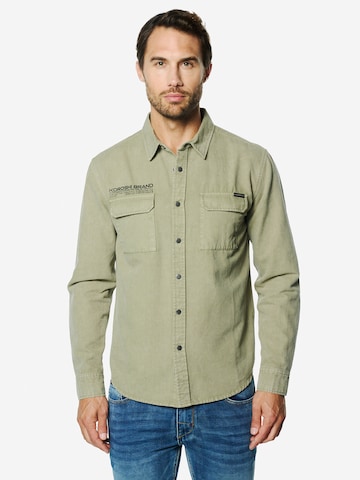 KOROSHI Regular fit Skjorta i grön: framsida