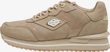 REPLAY Sneakers laag 'Penny Hype' in Beige: voorkant