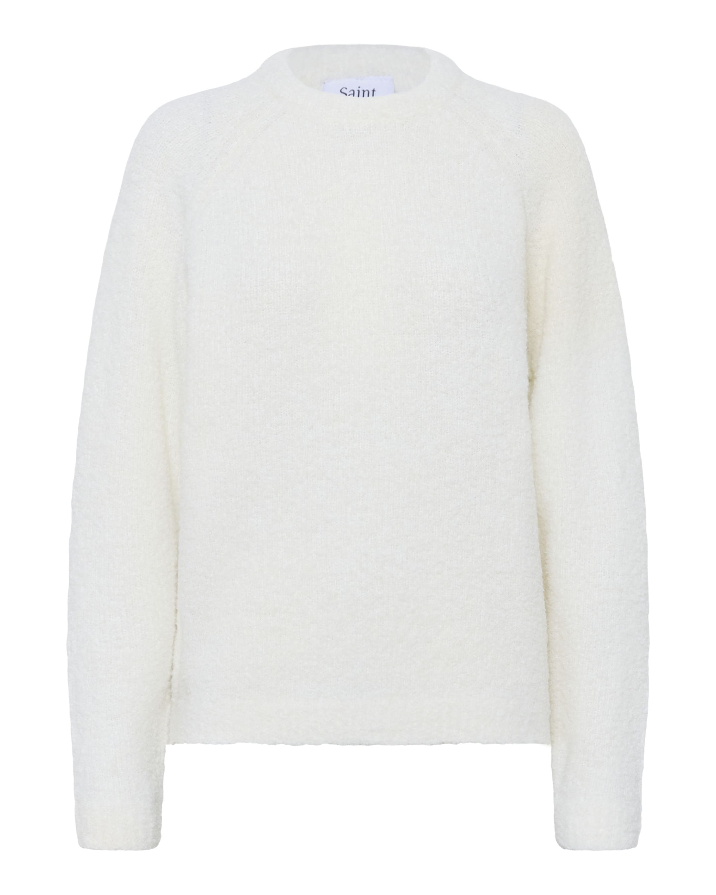 SAINT TROPEZ Pullover 'SZ Gela' i hvid: forside