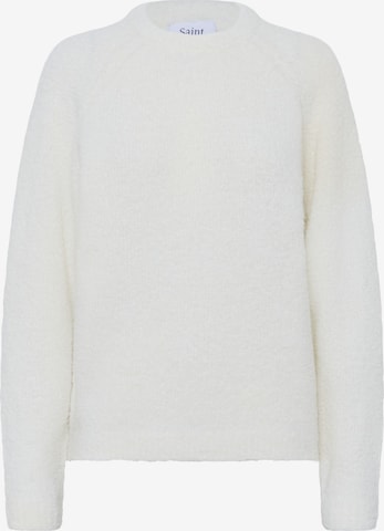 SAINT TROPEZ Sweater 'SZ Gela' in White: front
