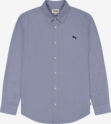 WRANGLER Comfort fit Button Up Shirt in Blue: front