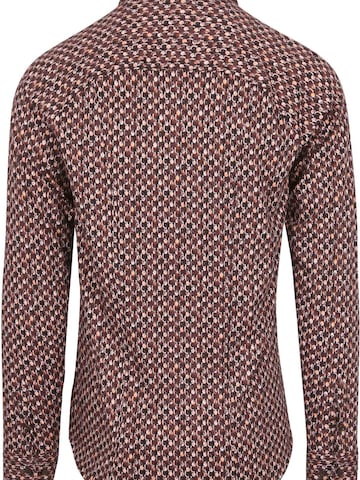 DESOTO Slim fit Button Up Shirt in Brown