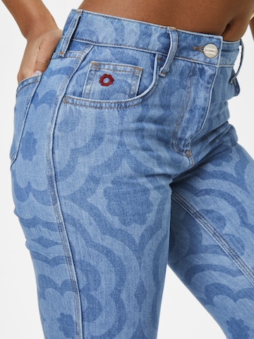 Damson Madder Flared Jeans 'BRONTE' i blå