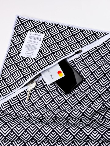 woodsandwaves Beach Towel 'Midnight Florals' in Black