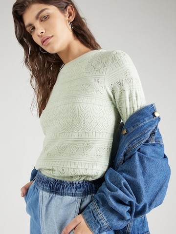VILA Sweater 'EMINA' in Green