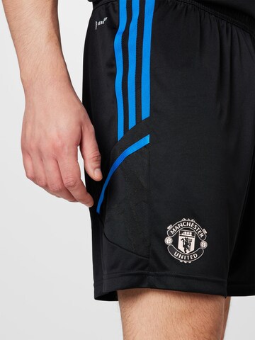 ADIDAS SPORTSWEAR Regular Workout Pants 'Manchester United Condivo 22' in Black