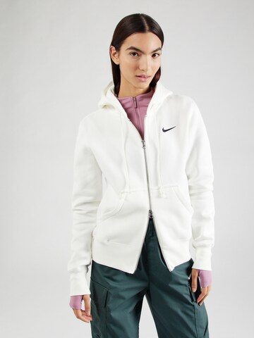 Nike Sportswear Jopa na zadrgo 'PHNX FLC' | bež barva: sprednja stran