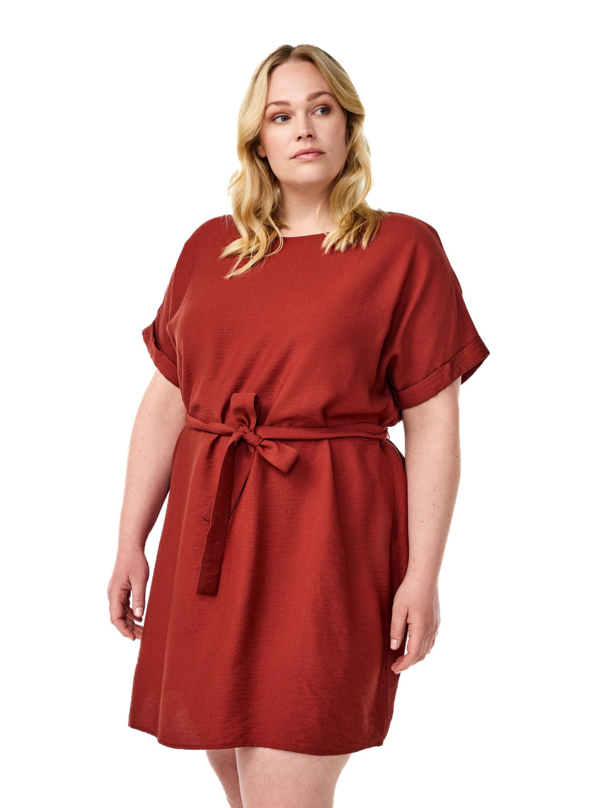 Zizzi Kleid 'Vvilma' in Rot: Vorderseite