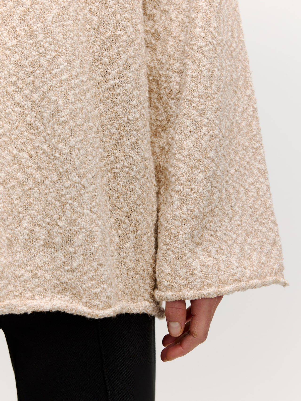 EDITED Producten Oversized trui 'Faline' Zwart