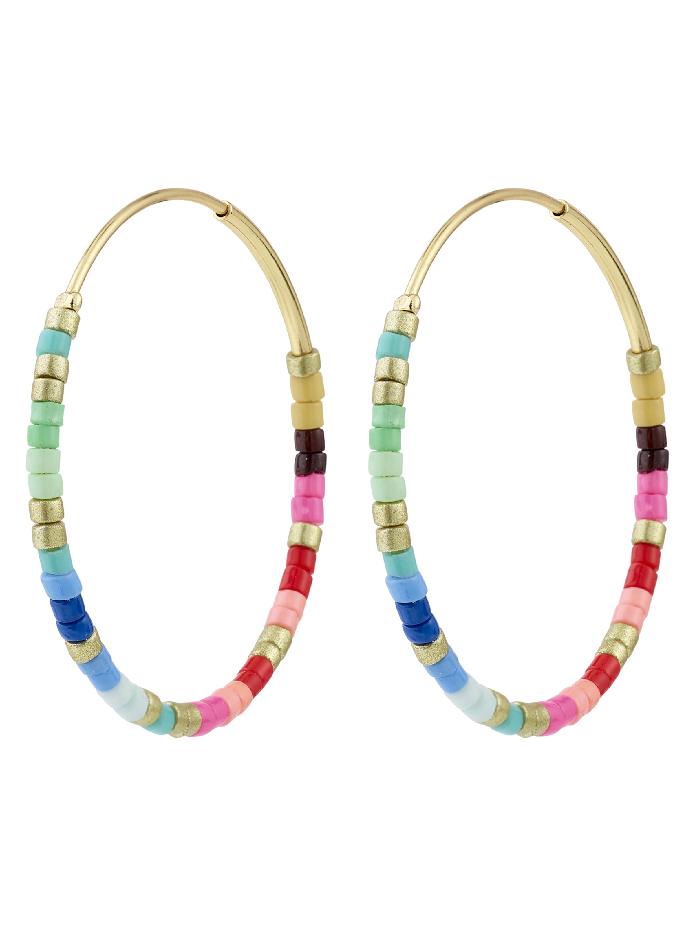 Pilgrim Náušnice 'Alison' - modrá / zlatá / zelená / ružová, Produkt