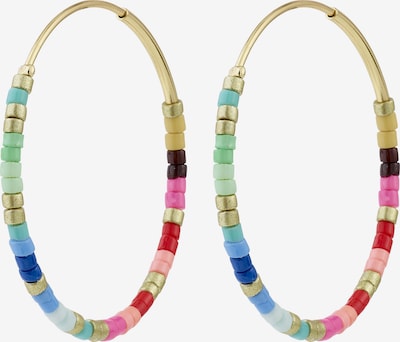 Auskarai 'Alison' iš Pilgrim, spalva – mėlyna / Auksas / žalia / rožinė, Prekių apžvalga