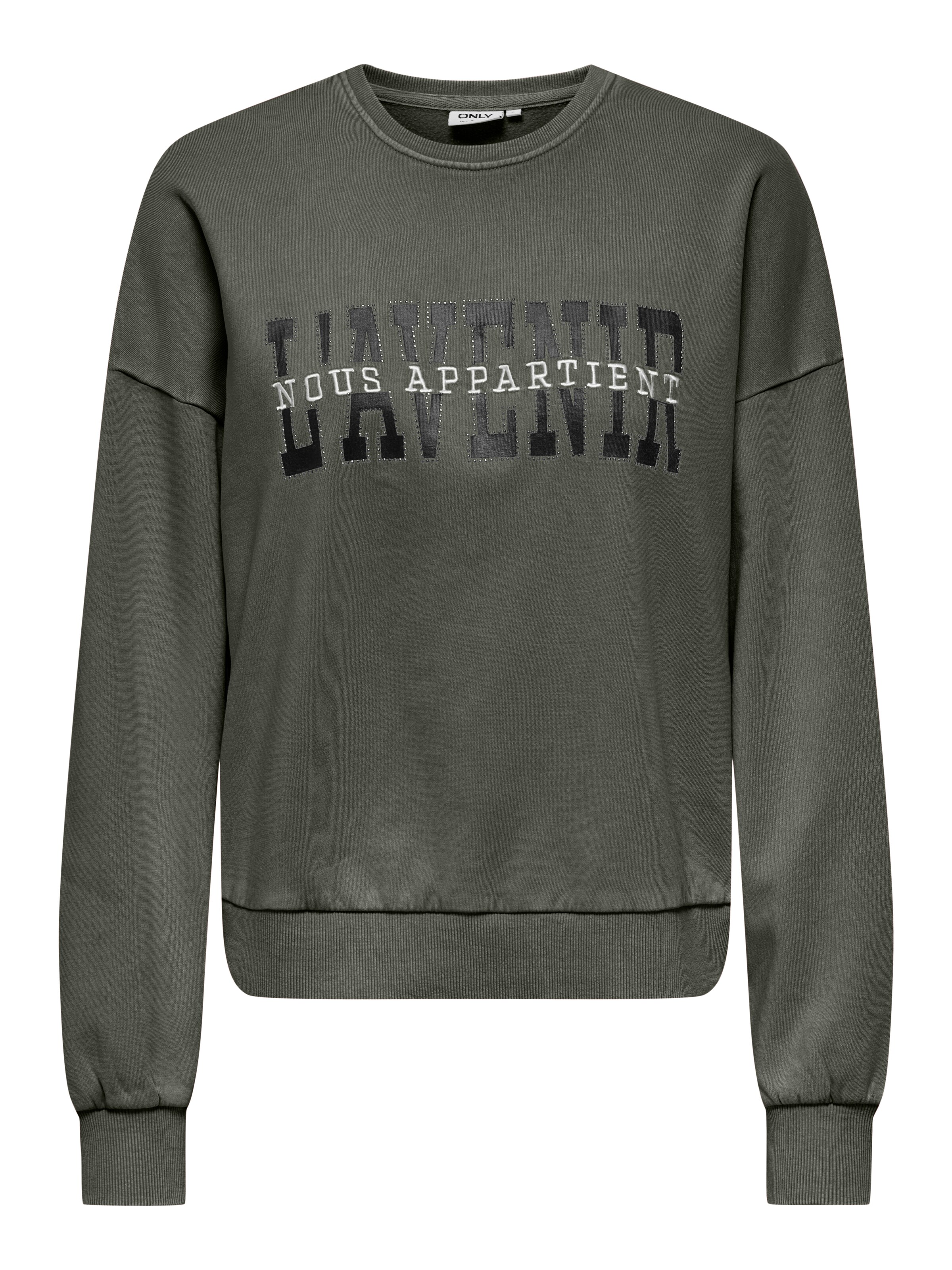 ONLY Sweatshirt 'ONLPenelope' in Grün: Vorderseite