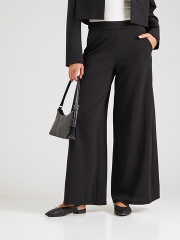 JDY Wide leg Pants 'JDYTanja' in Black: front