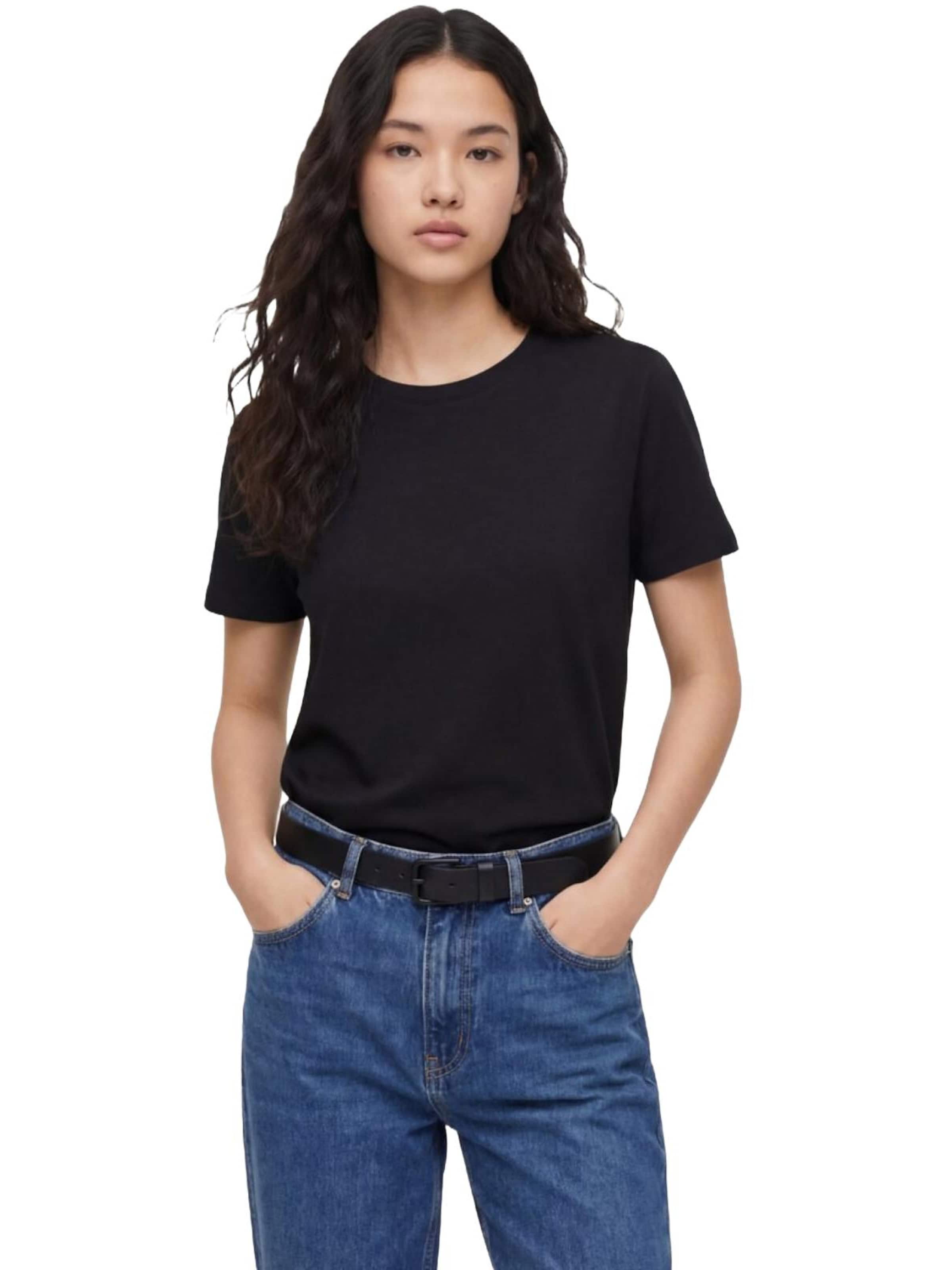 LTB Jeans Shirt 'LTB Jeans Damen Basic T-Shirt' in Black: front