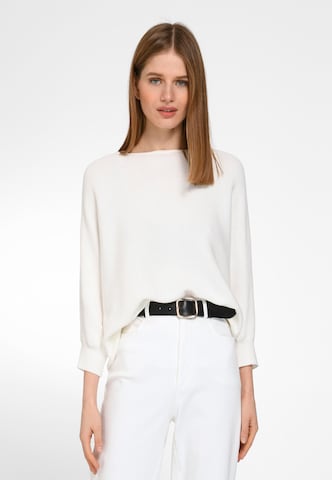 WALL London Oversized Sweater in White: front