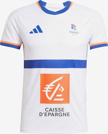 ADIDAS PERFORMANCE - Camiseta de fútbol 'France Handball Replica' en blanco: frente