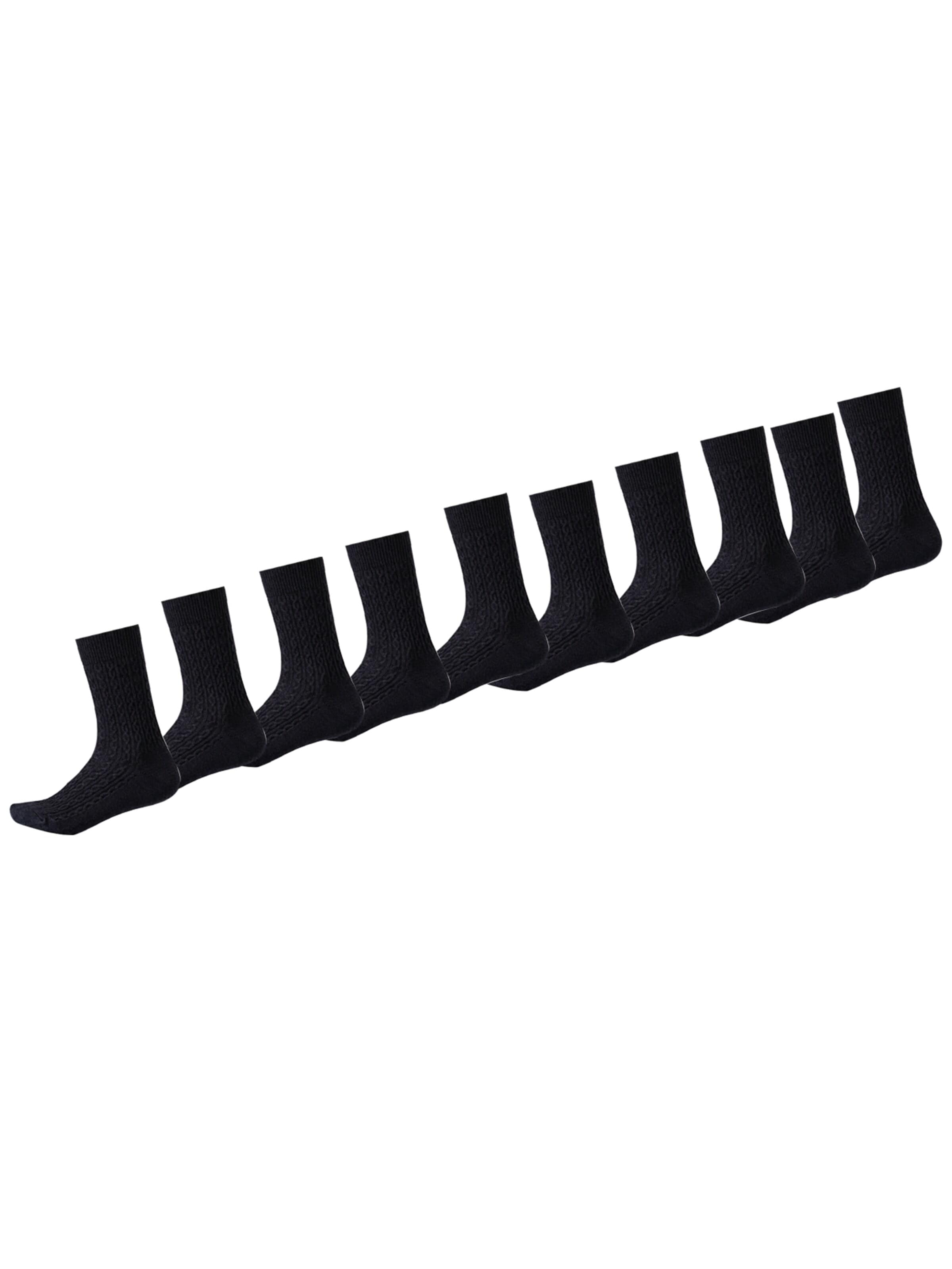 Millo Socks 'Cosy Twist 10' in Black: front
