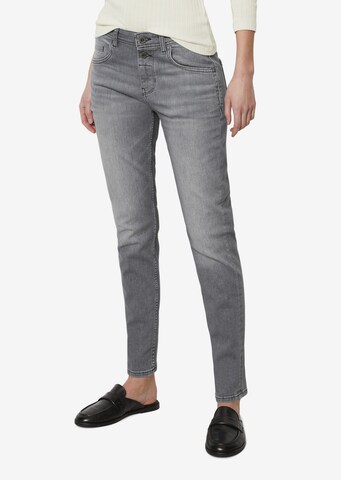 Marc O'Polo Slimfit Jeans 'THEDA' in Grijs: voorkant