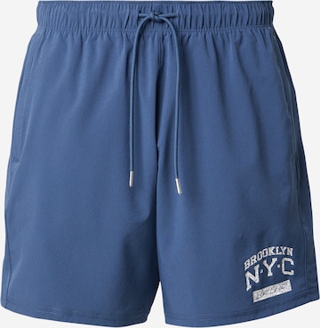 mėlyna Abercrombie & Fitch Standartinis Sportinės kelnės: priekis