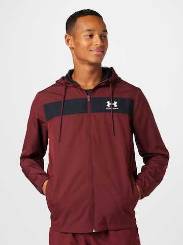 UNDER ARMOUR Sportjas in Rood: voorkant