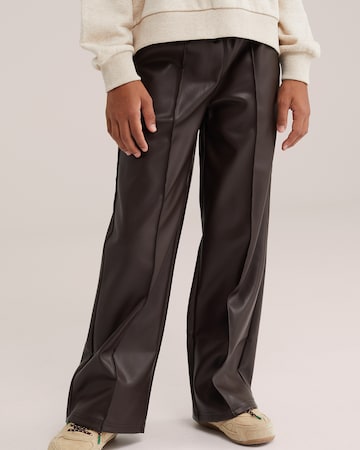 WE Fashion - Loosefit Pantalón en marrón: frente