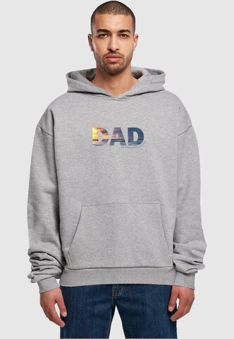 Merchcode Sweatshirt 'For The Best Dad' in Grijs: voorkant