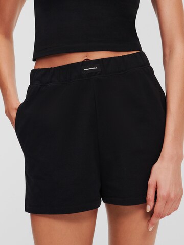 Skinny Pantaloni sportivi di Karl Lagerfeld in nero