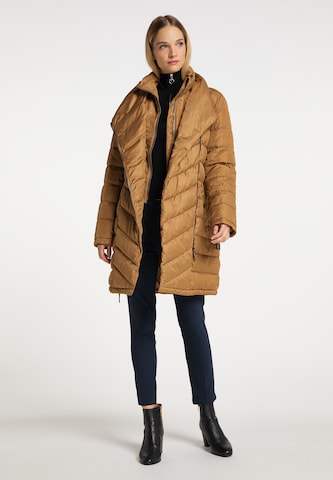 DreiMaster Klassik - Abrigo de invierno en marrón