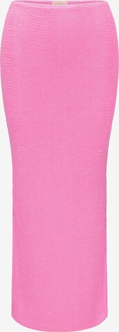 Moda Minx Rok 'Scrunch Long' in Roze: voorkant