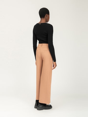 Wide Leg Pantalon Influencer en beige