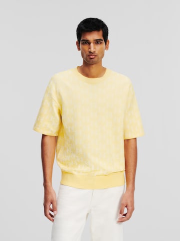 Karl Lagerfeld Sweater in Yellow: front