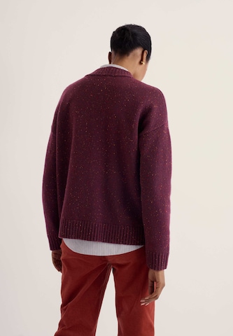 Cardigan 'Harbour Sands' Seasalt Cornwall en violet